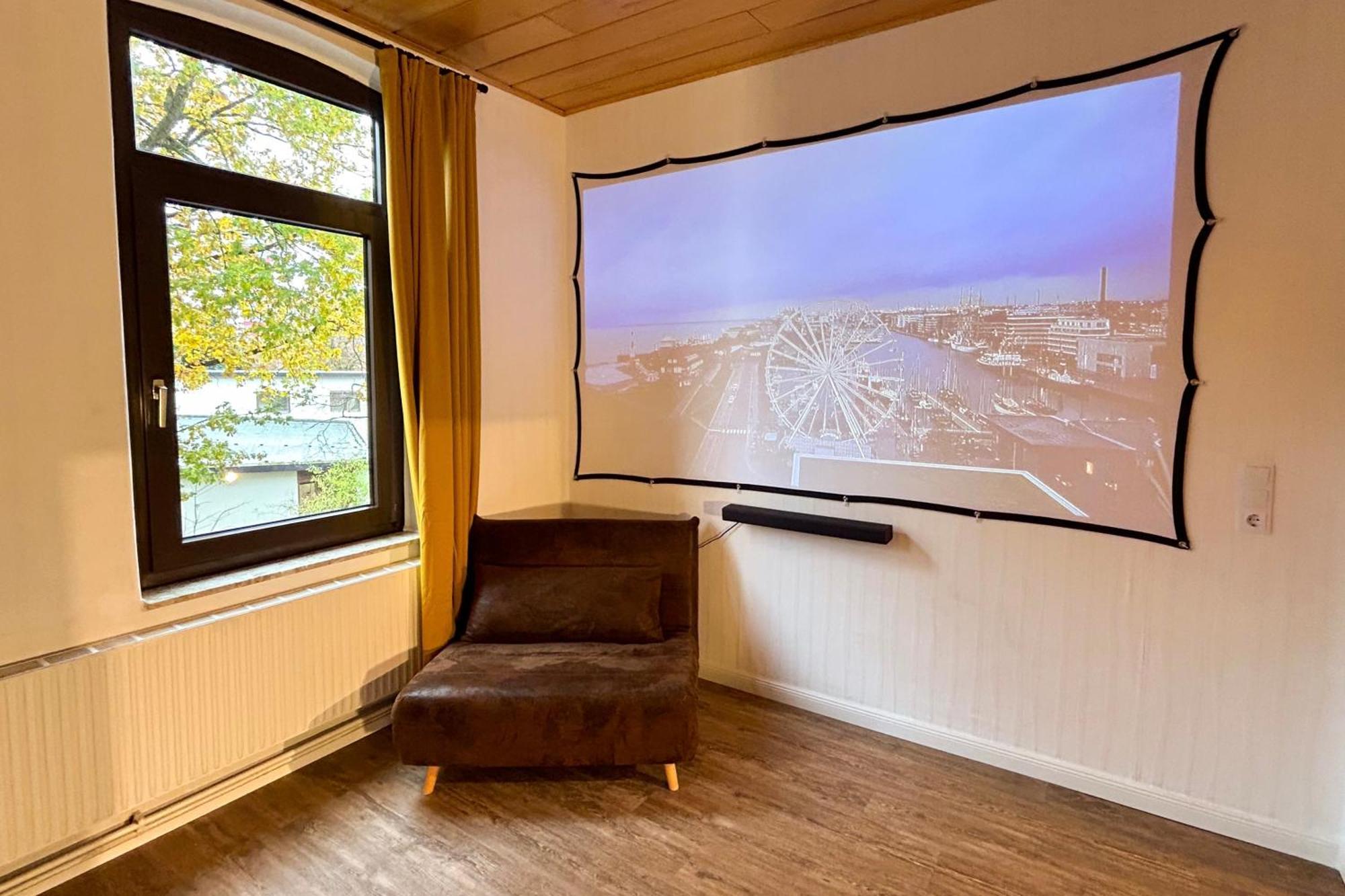Das Blaue Tuerchen - Wohnung Mit Beamer Und Kicker بريمرهافن المظهر الخارجي الصورة